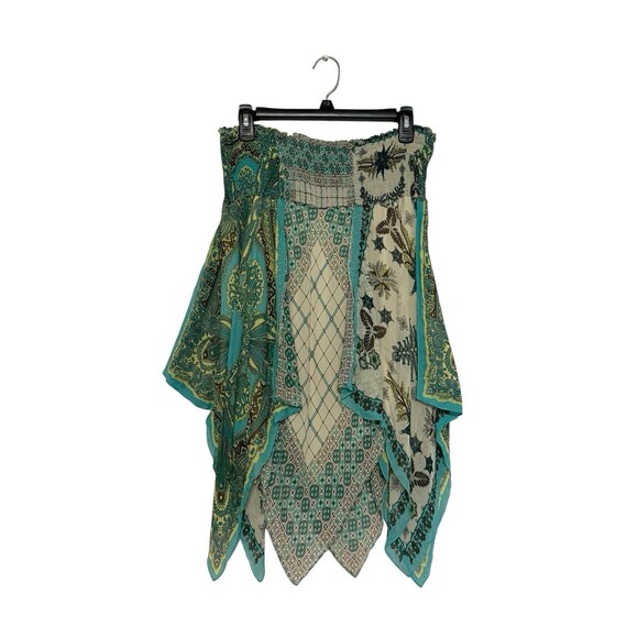 BCBG Maxazria Women's Smocked Skirt 100% Silk Small - Picture 1 of 5